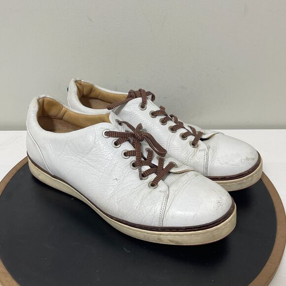 Royal Albartross Golf Shoes Men‎ Size 12 The Pontiac Spikeless White Leather - Picture 2 of 15